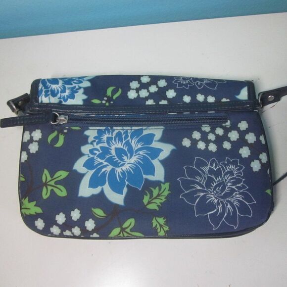 Emilie Sloan Blue Floral Crossbody Bag - Picture 11 of 11